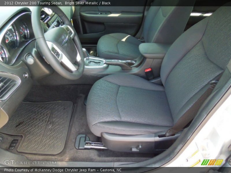 Bright Silver Metallic / Black 2012 Chrysler 200 Touring Sedan
