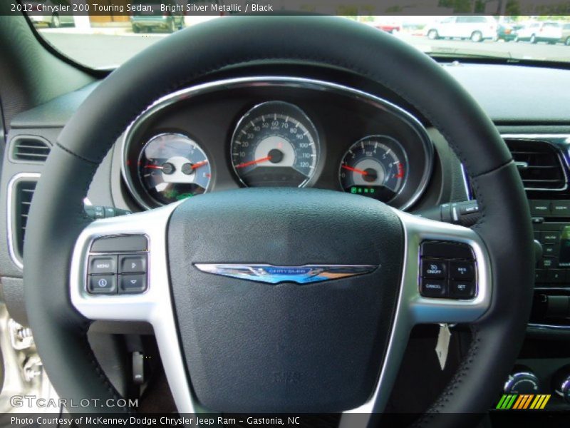 Bright Silver Metallic / Black 2012 Chrysler 200 Touring Sedan