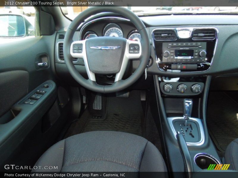 Bright Silver Metallic / Black 2012 Chrysler 200 Touring Sedan