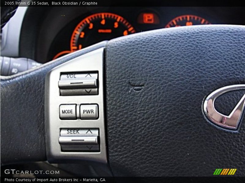 Black Obsidian / Graphite 2005 Infiniti G 35 Sedan