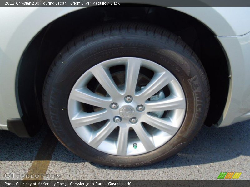 Bright Silver Metallic / Black 2012 Chrysler 200 Touring Sedan