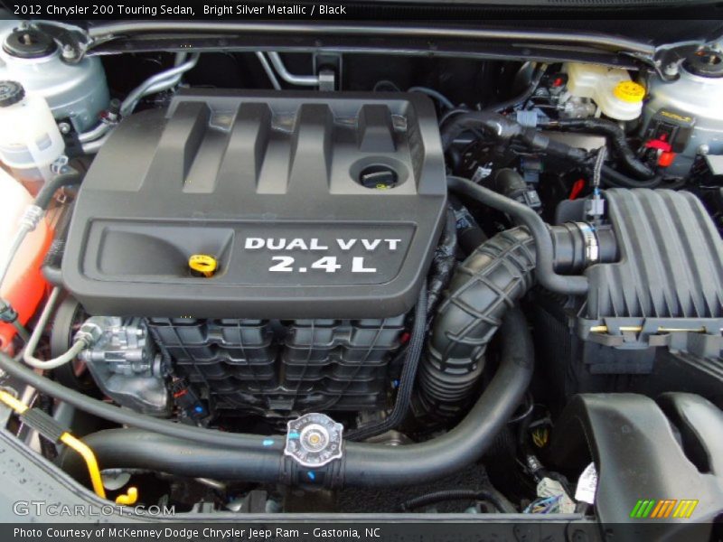 Bright Silver Metallic / Black 2012 Chrysler 200 Touring Sedan