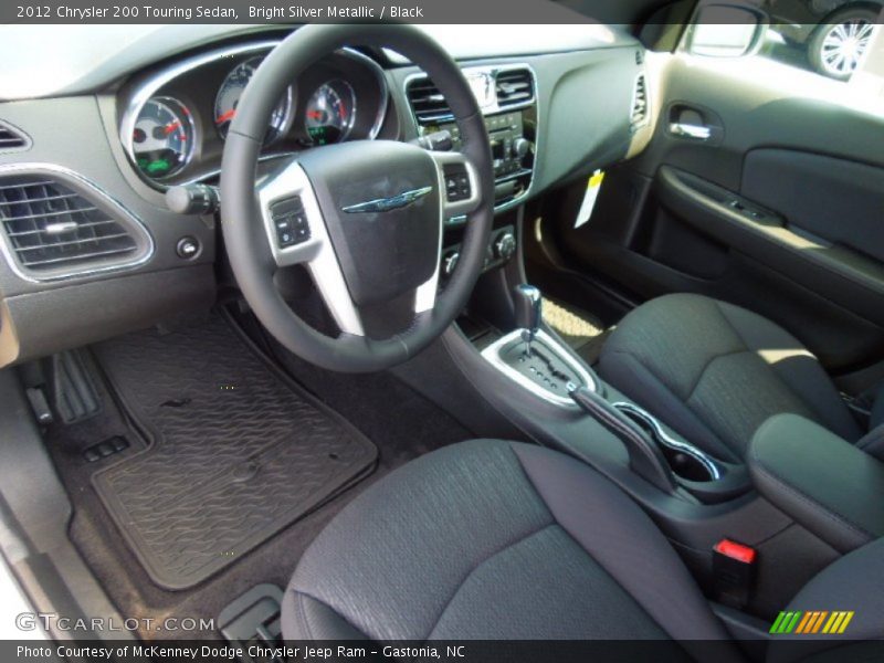 Bright Silver Metallic / Black 2012 Chrysler 200 Touring Sedan