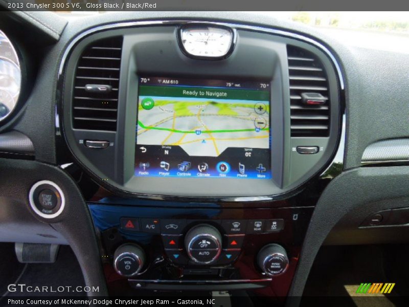 Gloss Black / Black/Red 2013 Chrysler 300 S V6