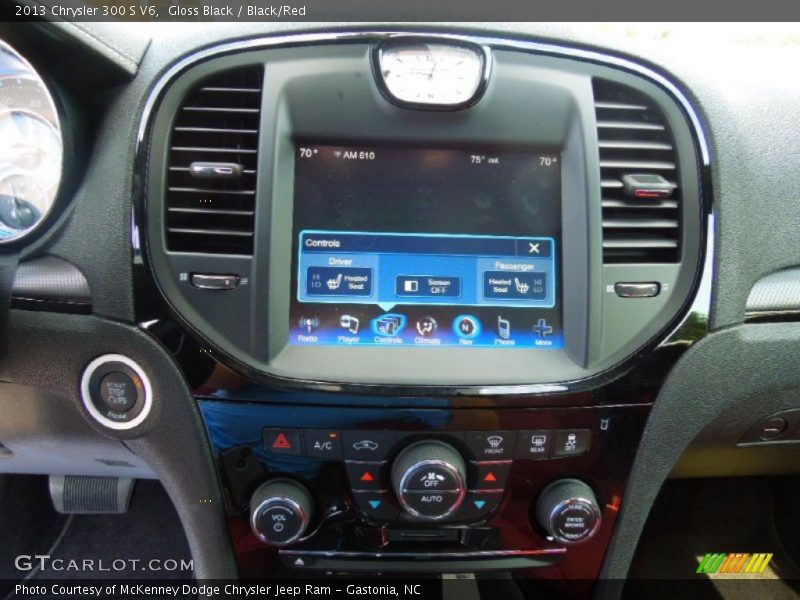 Gloss Black / Black/Red 2013 Chrysler 300 S V6