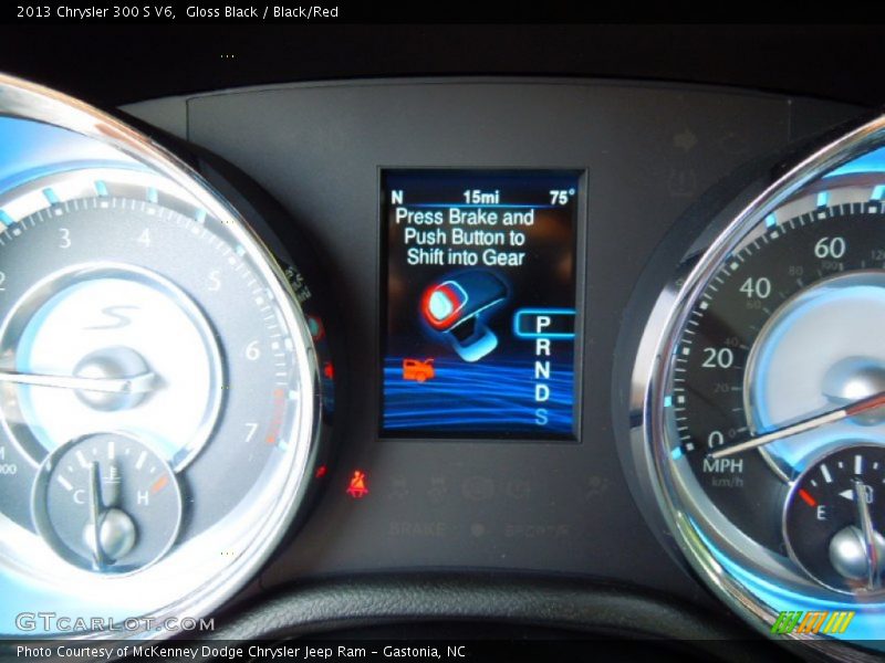 Gloss Black / Black/Red 2013 Chrysler 300 S V6