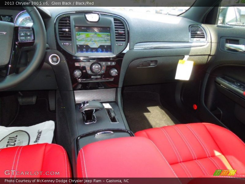 Gloss Black / Black/Red 2013 Chrysler 300 S V6