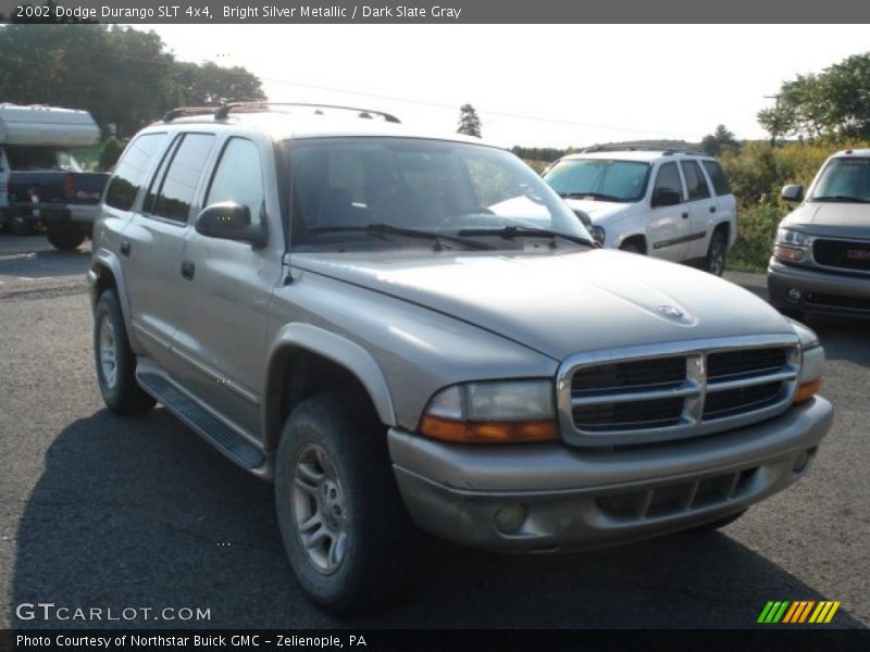 Bright Silver Metallic / Dark Slate Gray 2002 Dodge Durango SLT 4x4