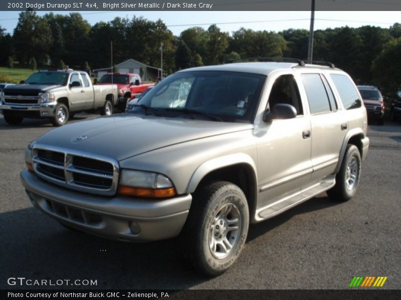 Bright Silver Metallic / Dark Slate Gray 2002 Dodge Durango SLT 4x4