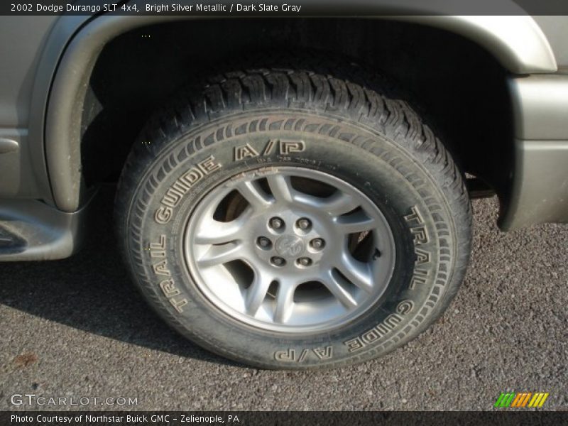 Bright Silver Metallic / Dark Slate Gray 2002 Dodge Durango SLT 4x4