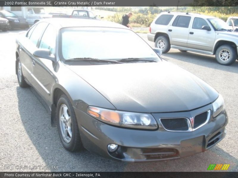 Granite Gray Metallic / Dark Pewter 2002 Pontiac Bonneville SE