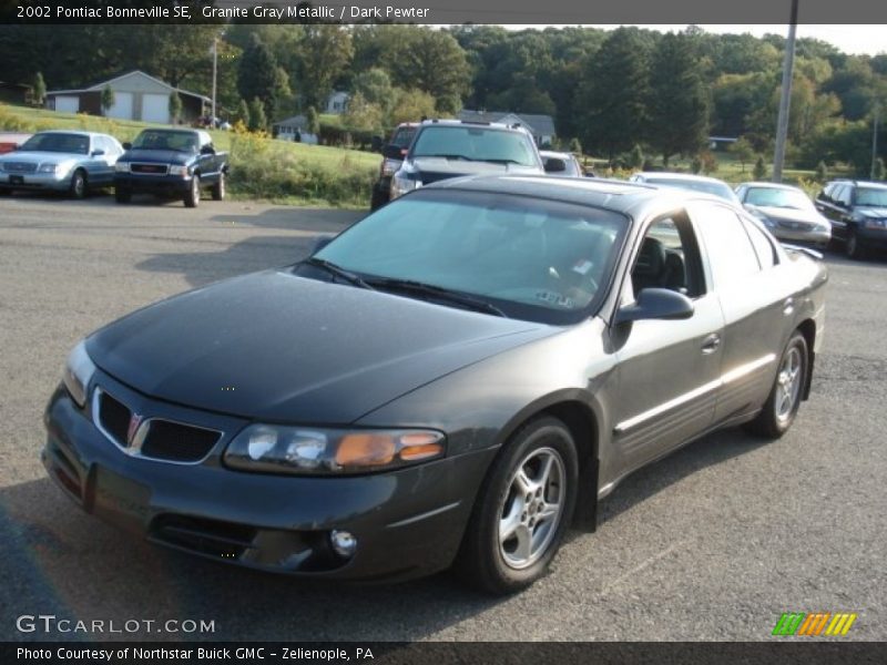 Granite Gray Metallic / Dark Pewter 2002 Pontiac Bonneville SE