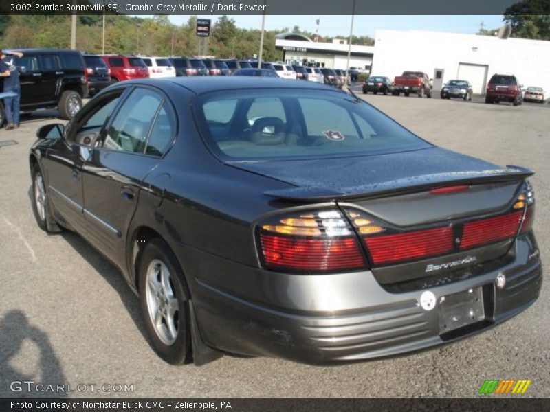 Granite Gray Metallic / Dark Pewter 2002 Pontiac Bonneville SE