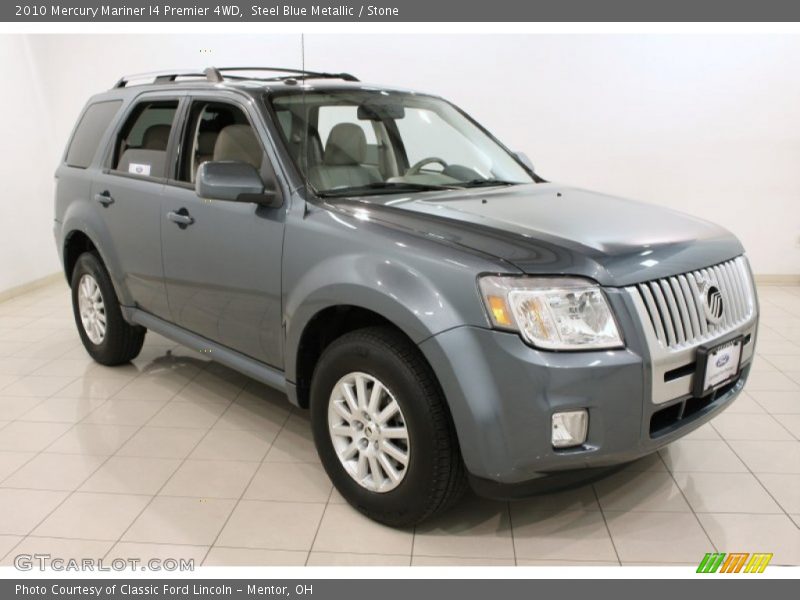 Steel Blue Metallic / Stone 2010 Mercury Mariner I4 Premier 4WD