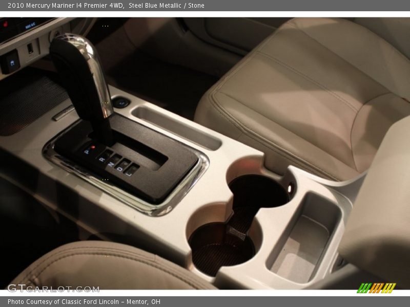 Steel Blue Metallic / Stone 2010 Mercury Mariner I4 Premier 4WD
