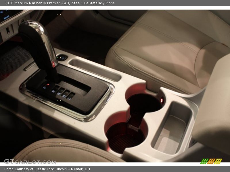 Steel Blue Metallic / Stone 2010 Mercury Mariner I4 Premier 4WD