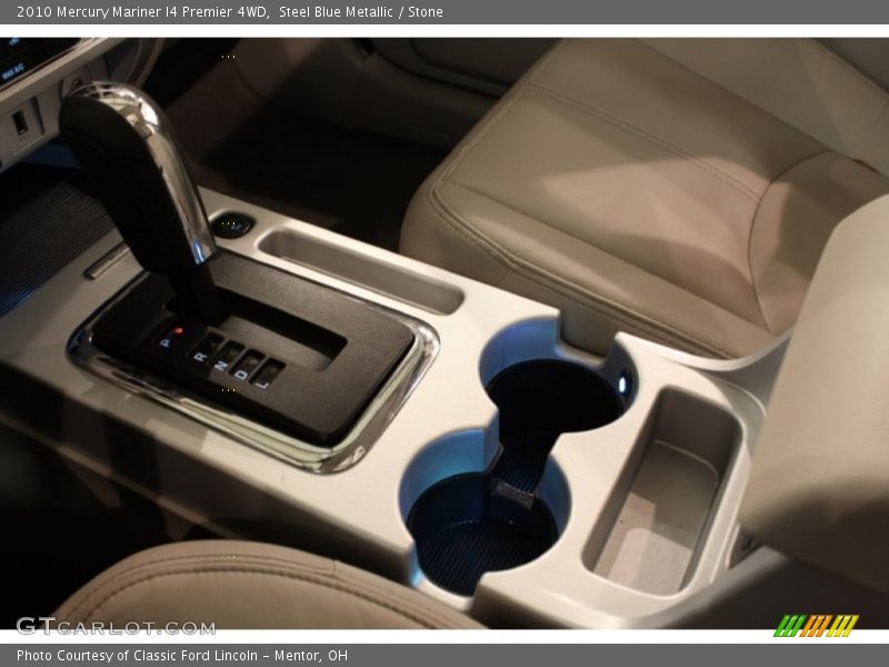 Steel Blue Metallic / Stone 2010 Mercury Mariner I4 Premier 4WD