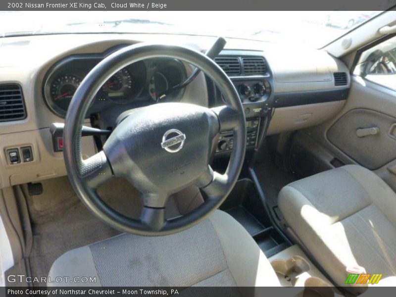 Cloud White / Beige 2002 Nissan Frontier XE King Cab