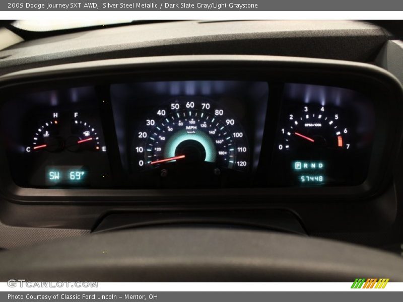 Silver Steel Metallic / Dark Slate Gray/Light Graystone 2009 Dodge Journey SXT AWD