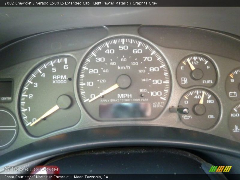  2002 Silverado 1500 LS Extended Cab LS Extended Cab Gauges