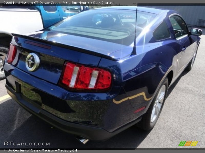 Vista Blue Metallic / Dark Charcoal 2008 Ford Mustang GT Deluxe Coupe