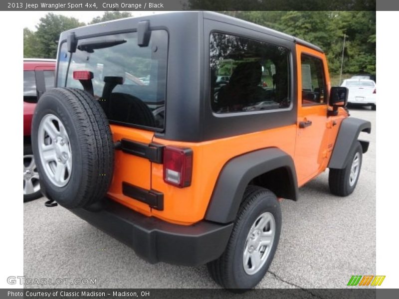 Crush Orange / Black 2013 Jeep Wrangler Sport 4x4