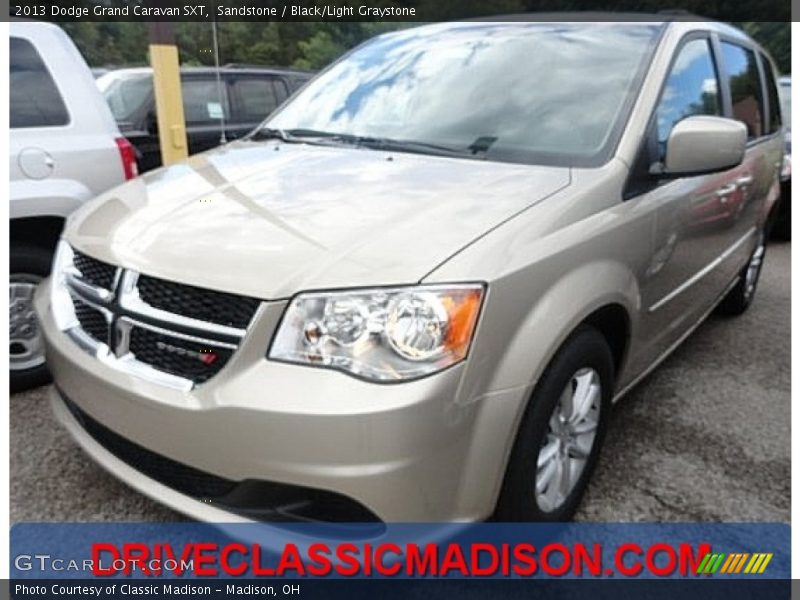 Sandstone / Black/Light Graystone 2013 Dodge Grand Caravan SXT