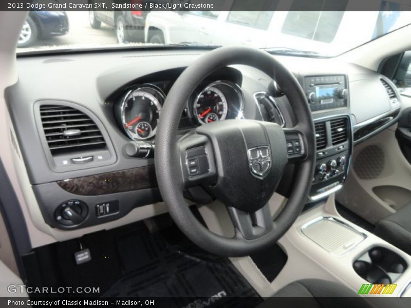 Sandstone / Black/Light Graystone 2013 Dodge Grand Caravan SXT