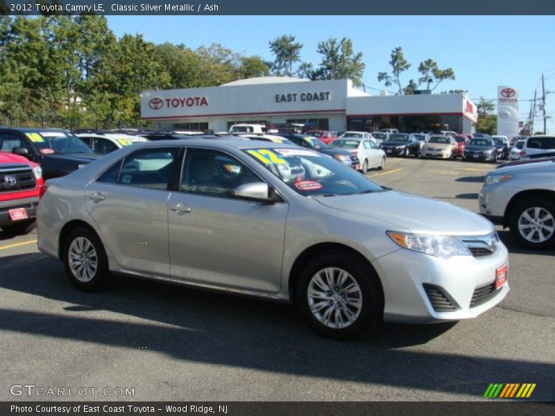 Classic Silver Metallic / Ash 2012 Toyota Camry LE