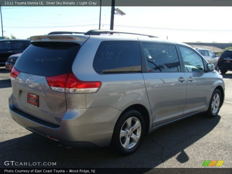 Silver Sky Metallic / Light Gray 2012 Toyota Sienna LE