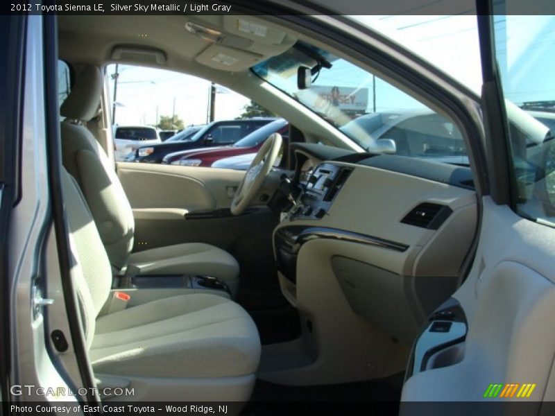 Silver Sky Metallic / Light Gray 2012 Toyota Sienna LE