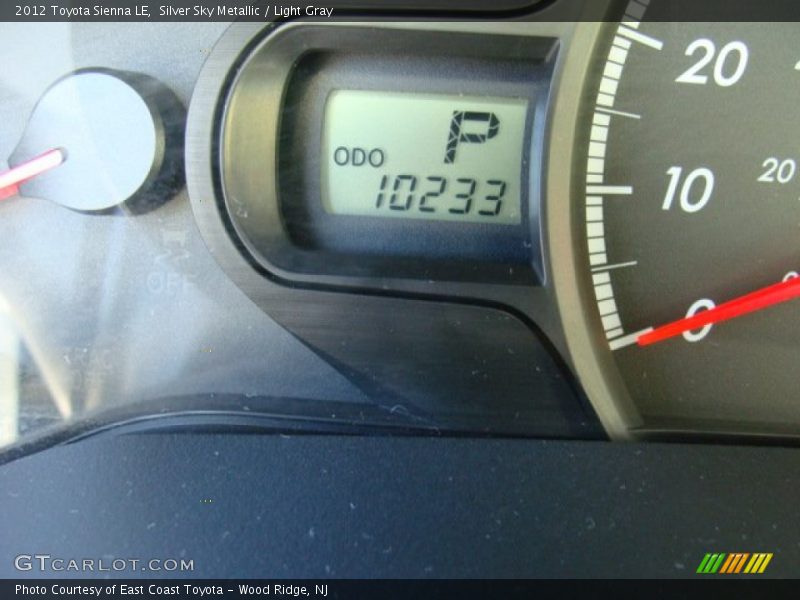 Silver Sky Metallic / Light Gray 2012 Toyota Sienna LE