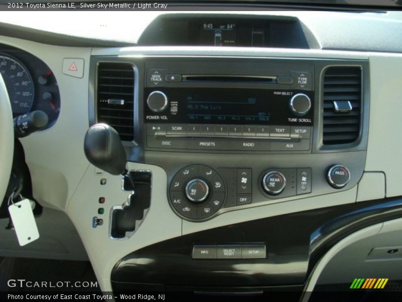 Silver Sky Metallic / Light Gray 2012 Toyota Sienna LE
