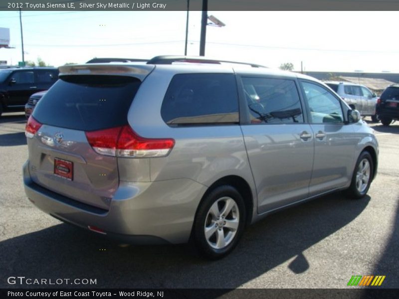 Silver Sky Metallic / Light Gray 2012 Toyota Sienna LE