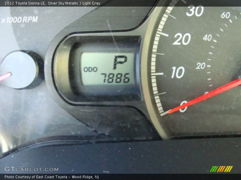 Silver Sky Metallic / Light Gray 2012 Toyota Sienna LE