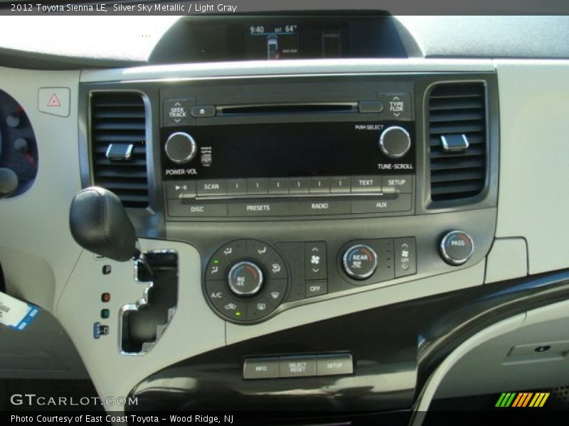 Silver Sky Metallic / Light Gray 2012 Toyota Sienna LE