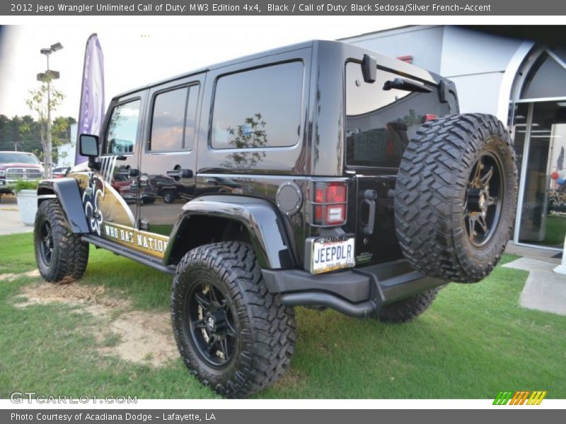 Black / Call of Duty: Black Sedosa/Silver French-Accent 2012 Jeep Wrangler Unlimited Call of Duty: MW3 Edition 4x4