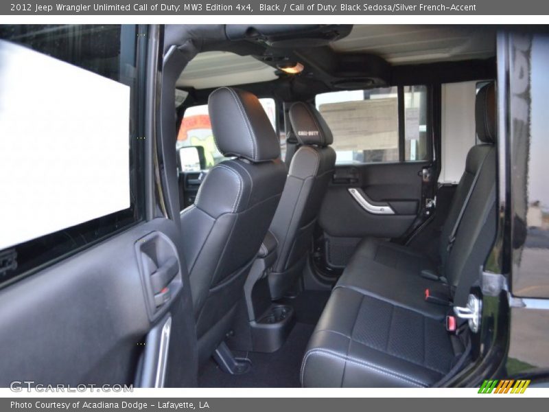  2012 Wrangler Unlimited Call of Duty: MW3 Edition 4x4 Call of Duty: Black Sedosa/Silver French-Accent Interior