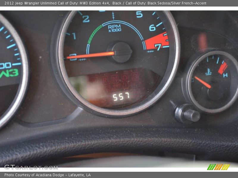 Black / Call of Duty: Black Sedosa/Silver French-Accent 2012 Jeep Wrangler Unlimited Call of Duty: MW3 Edition 4x4