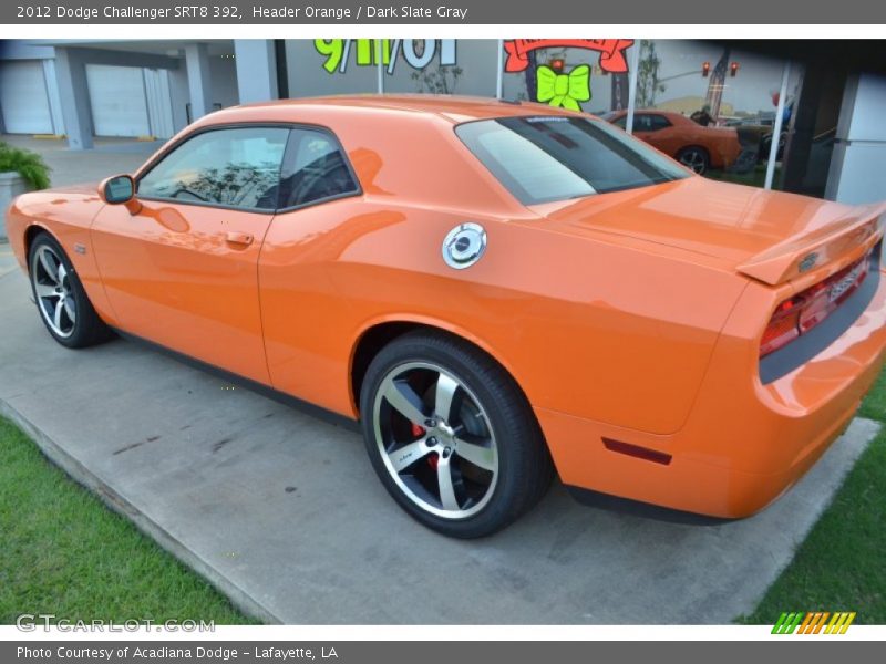 Header Orange / Dark Slate Gray 2012 Dodge Challenger SRT8 392