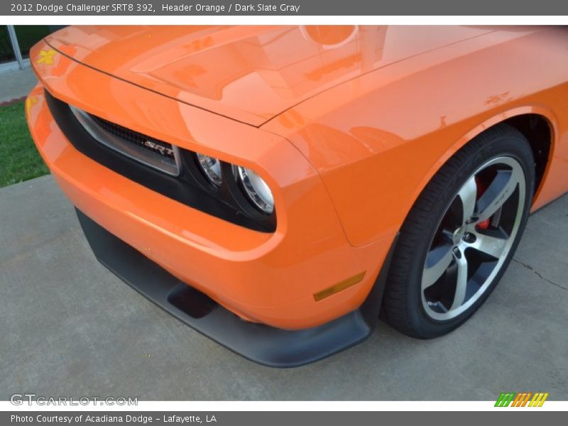 Header Orange / Dark Slate Gray 2012 Dodge Challenger SRT8 392