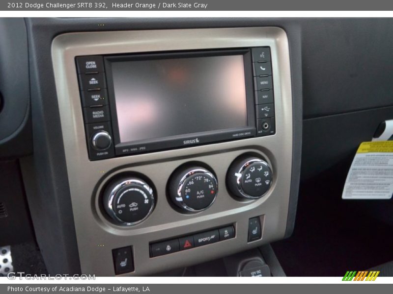 Controls of 2012 Challenger SRT8 392