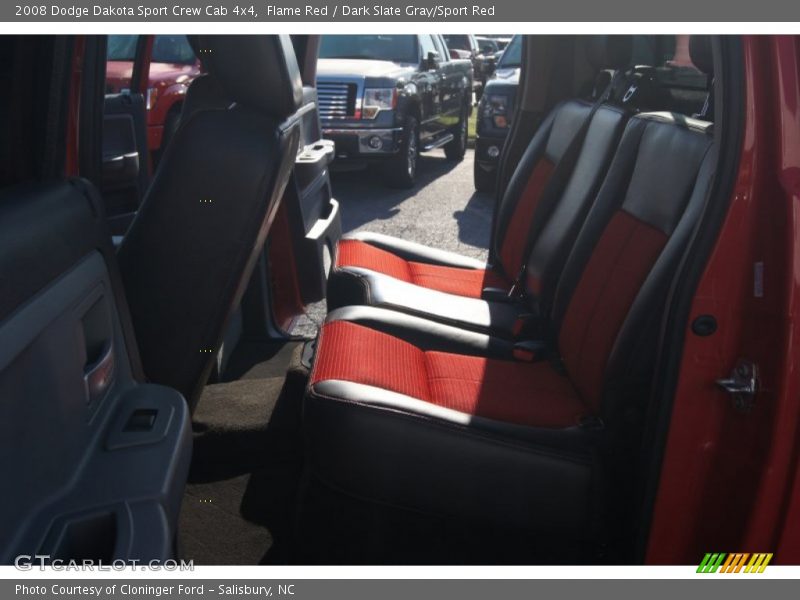 Flame Red / Dark Slate Gray/Sport Red 2008 Dodge Dakota Sport Crew Cab 4x4