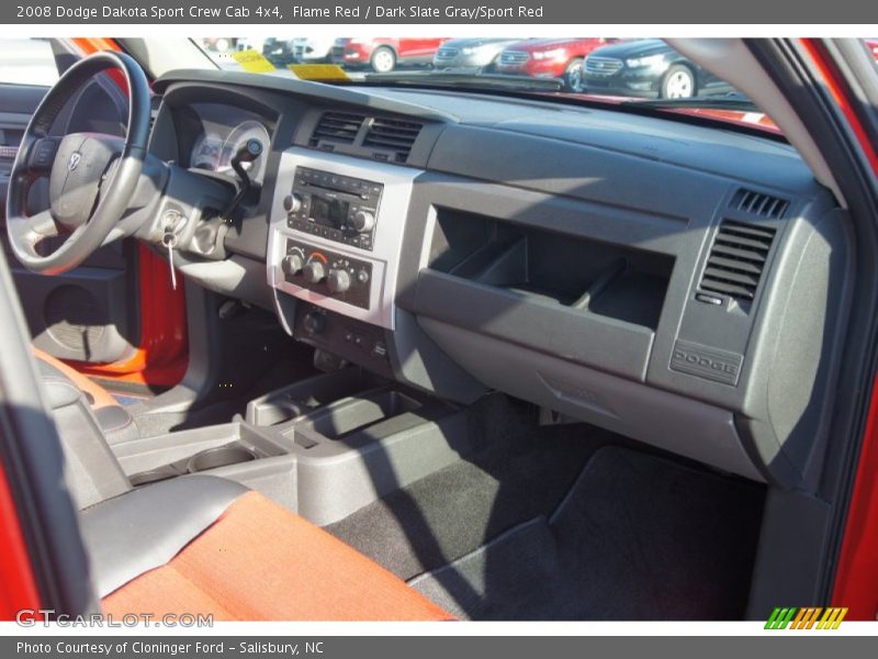 Flame Red / Dark Slate Gray/Sport Red 2008 Dodge Dakota Sport Crew Cab 4x4