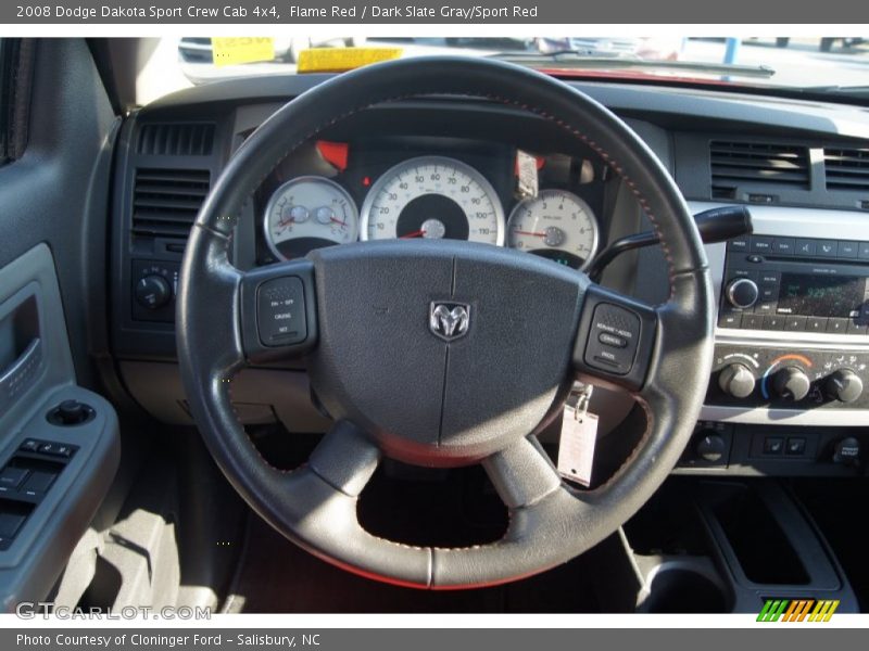 Flame Red / Dark Slate Gray/Sport Red 2008 Dodge Dakota Sport Crew Cab 4x4