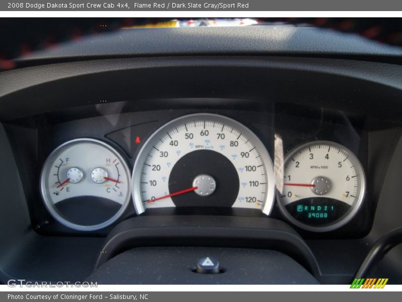  2008 Dakota Sport Crew Cab 4x4 Sport Crew Cab 4x4 Gauges