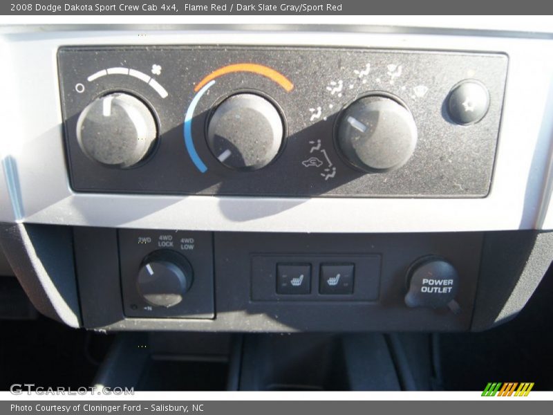 Flame Red / Dark Slate Gray/Sport Red 2008 Dodge Dakota Sport Crew Cab 4x4
