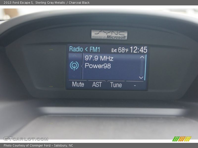 Sterling Gray Metallic / Charcoal Black 2013 Ford Escape S