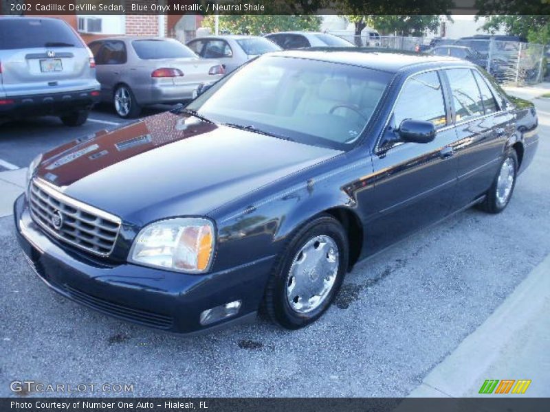 Blue Onyx Metallic / Neutral Shale 2002 Cadillac DeVille Sedan