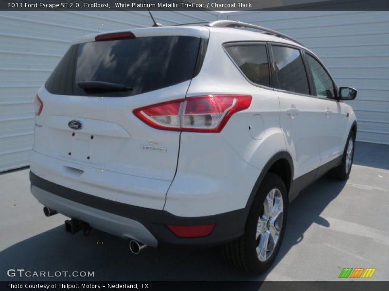 White Platinum Metallic Tri-Coat / Charcoal Black 2013 Ford Escape SE 2.0L EcoBoost